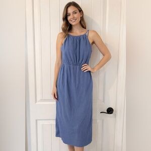 Banana Republic Blue Linen Blend  Dress